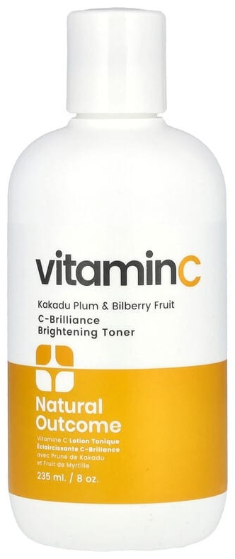 Natural Outcome тоник Vitamin C, осветляющий тоник C-Brilliance, без отдушек, 235 мл 235 мл