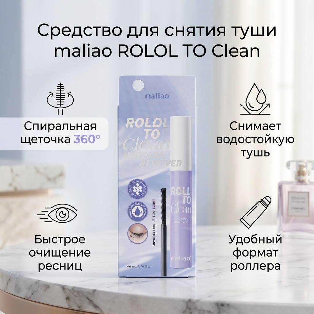 Maliao Rolol To Clean жидкость для снятия макияжа 8 мл
