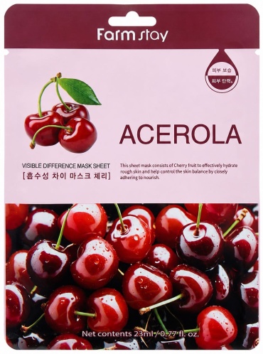 Маска для лица 4SKIN тканевая ACEROLA 23 мл
