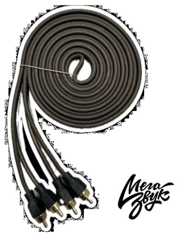 Мегазвук кабель RCA 2m 1 шт 2 м