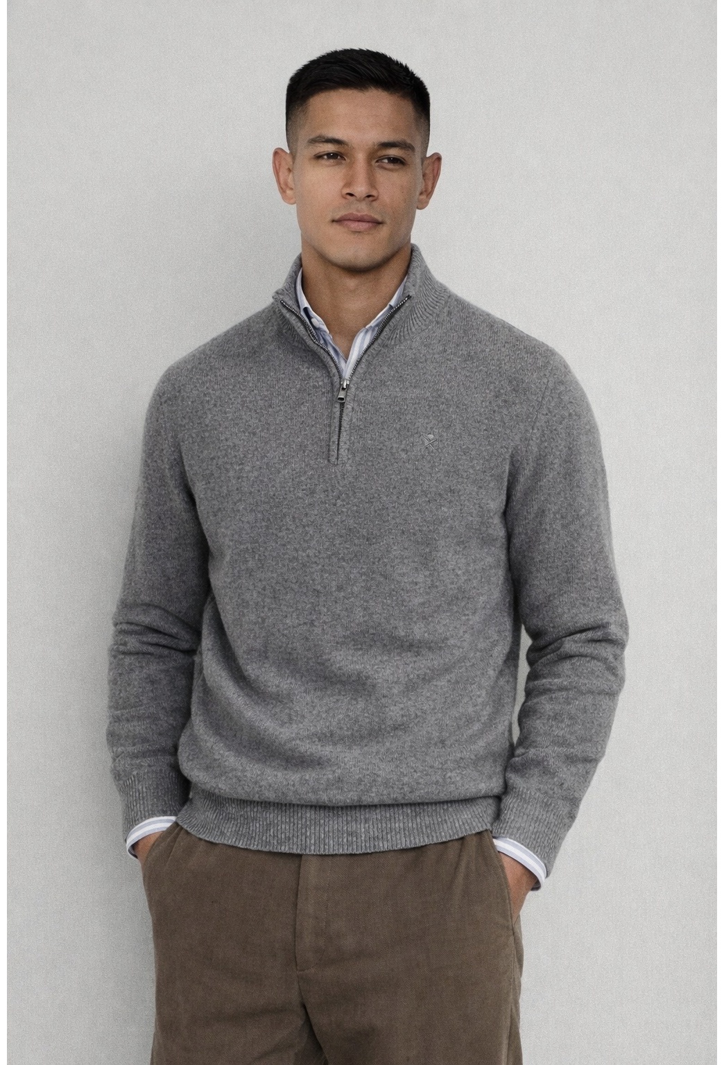 Пуловер Hackett London серый