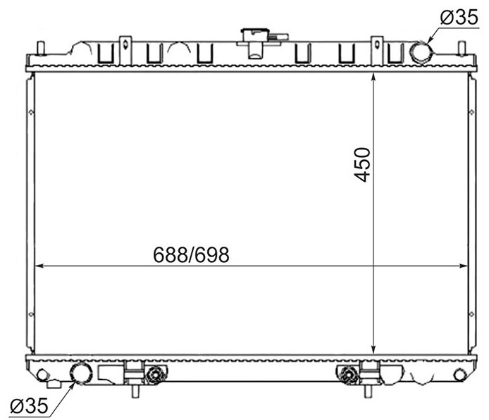 SAT радиатор основной NS0005U30