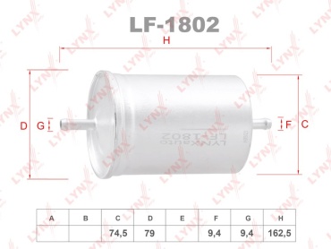 LYNXauto топливный фильтр LF-1802