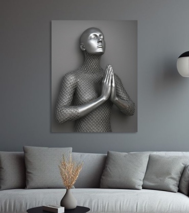 Картина Металлический человек 50x65 см
