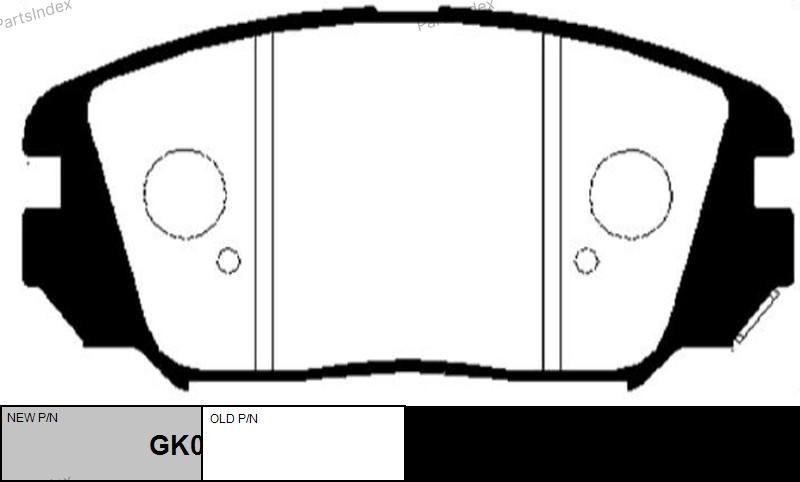 CTR Колодки Тормозные Дисковые GK0485