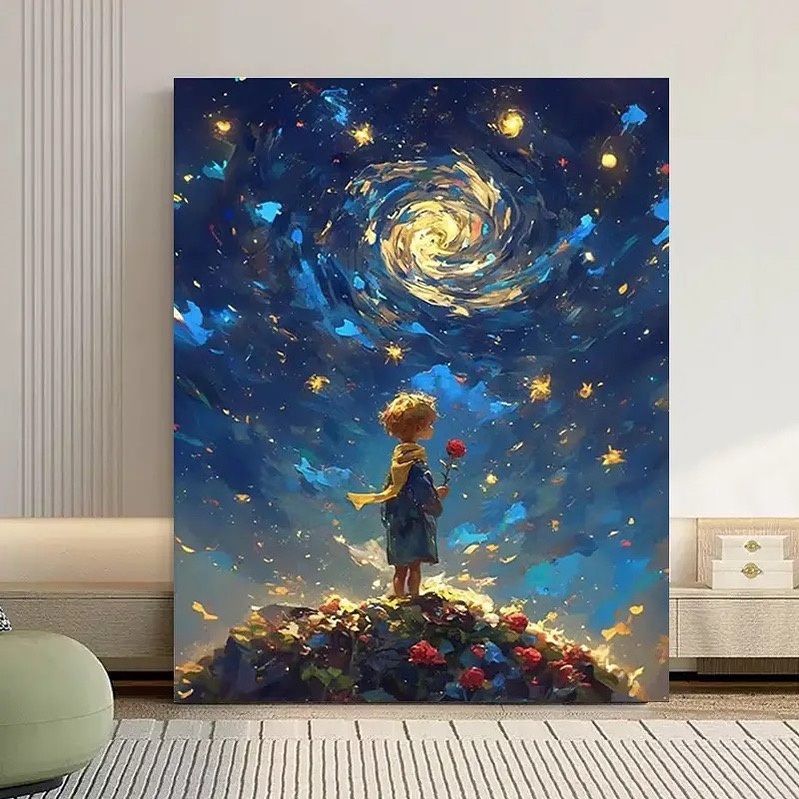 Купить Картина Маленький принц холст на подрамнике 30x40 см в Алматы ...