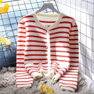 Кардиган New fashion белый, красный