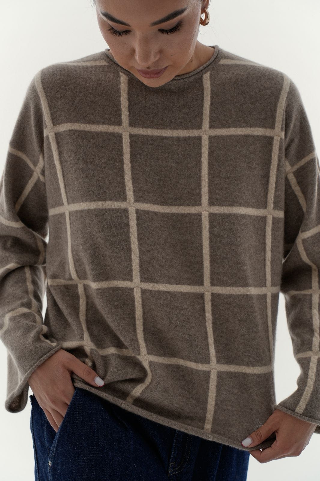 Джемпер Laska Cashmere темно-бежевый