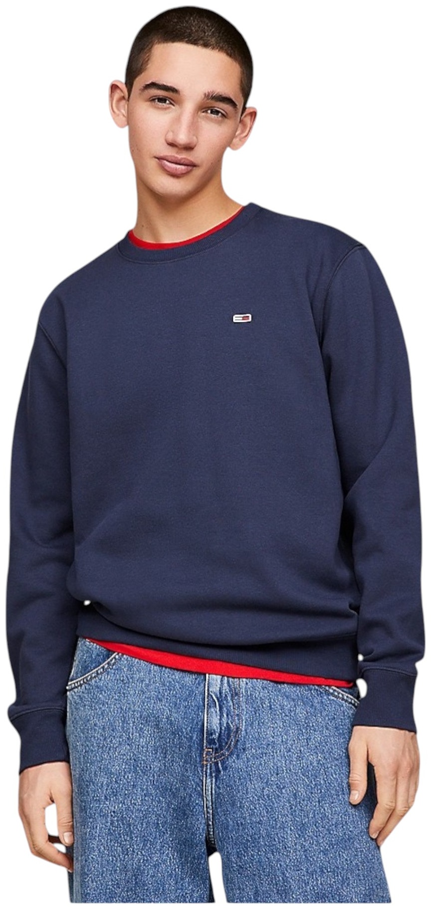 Пуловер Tommy Jeans темно-синий