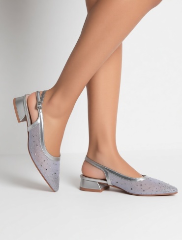 Босоножки FASHION серебристый