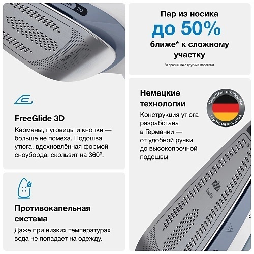 Утюг Braun TexStyle 5 SI5078GY белый, серый — фото 3