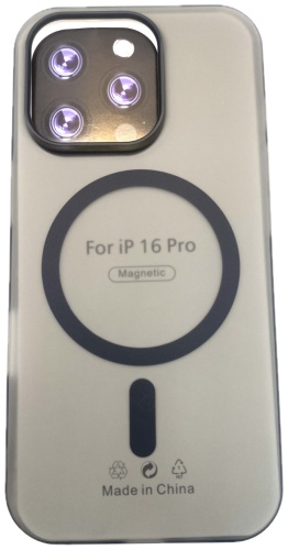 Чехол K-DOO для Apple iPhone 16 Pro темно-прозрачный