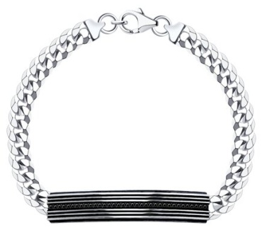Diamant А95-150-02153-1С длина 19 см, вес 10.28 г серебро, плетение фантазийное