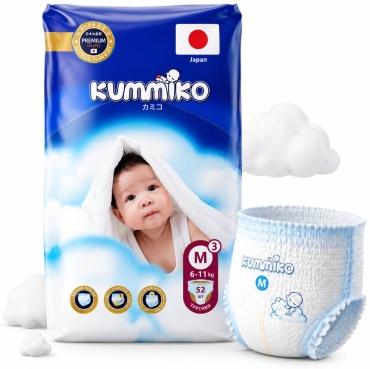 Подгузники-трусики Kummiko M M, 52 шт