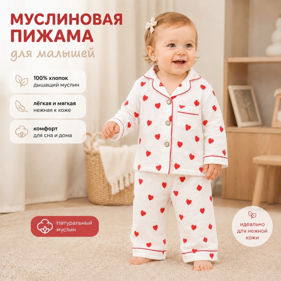 Пижама красный