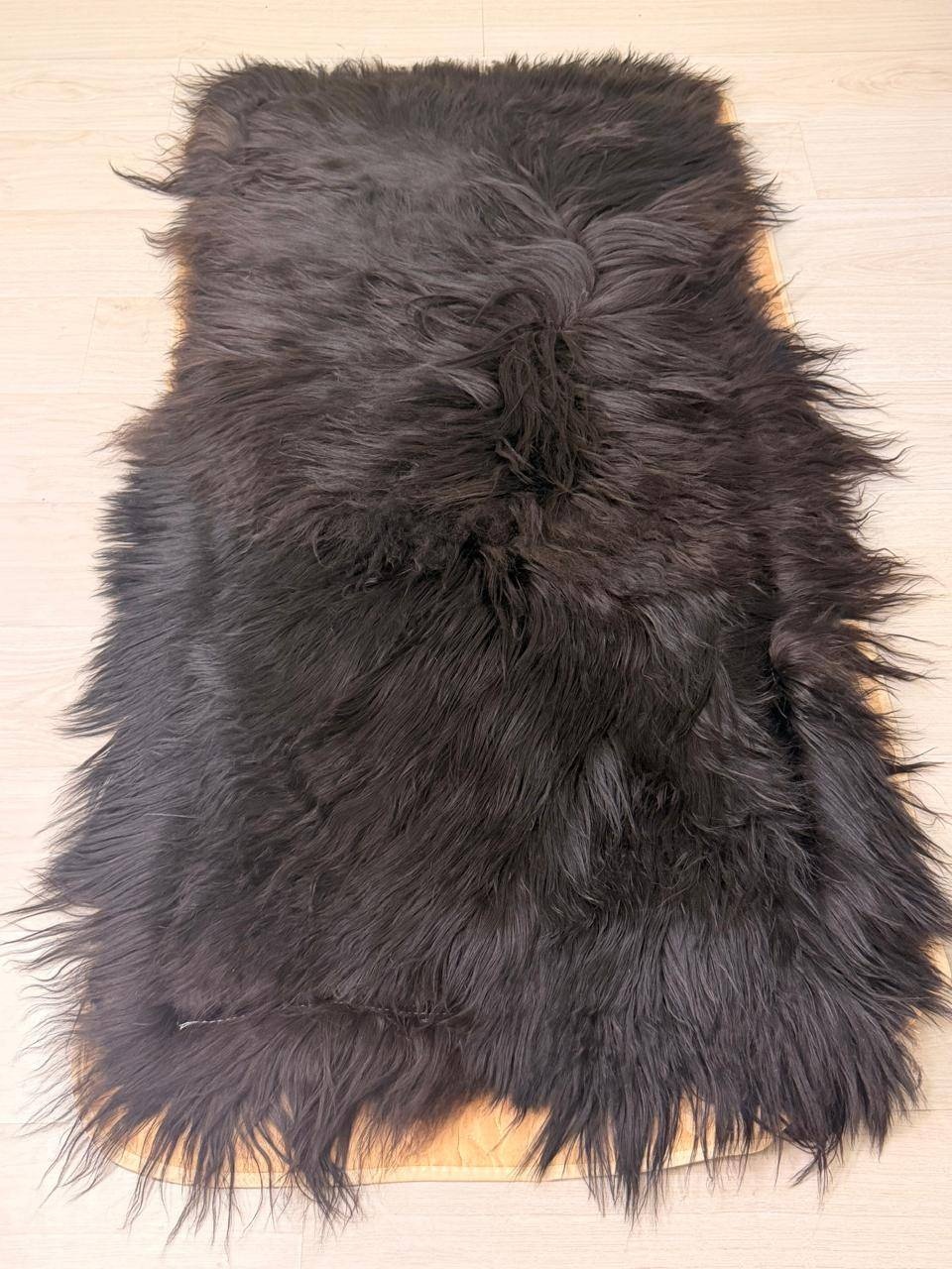 Корпе 170x80 см, овечья шерсть, черный