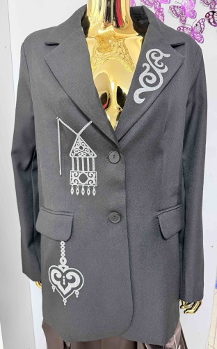 Пиджак прямой FASHION черный