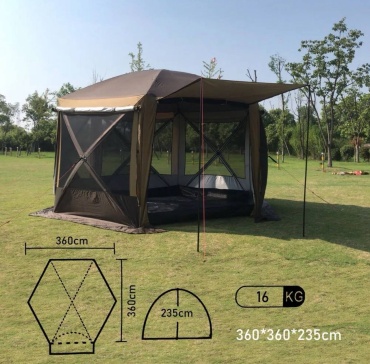 TopCamping TopCamping 360x360x235cm коричневый