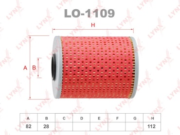LYNXauto масляный фильтр LO-1109