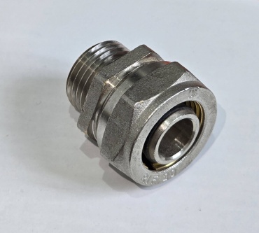 Муфта обжимная резьба наружная 3/4" (20) труба 26 мм