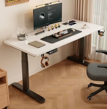 Стол компьютерный 0116ck, 160х60x125 см, черный, белый