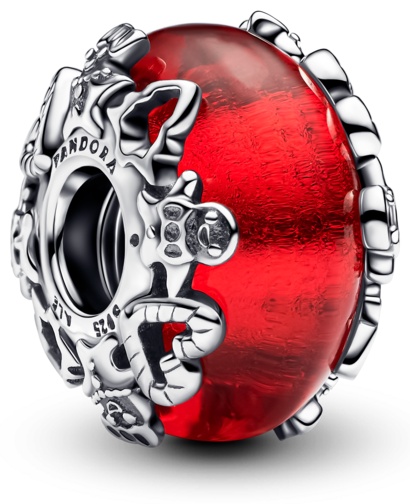 Шарм PANDORA «Рождественская магия» 793597C00 вес 3.84 г серебро, муранское стекло