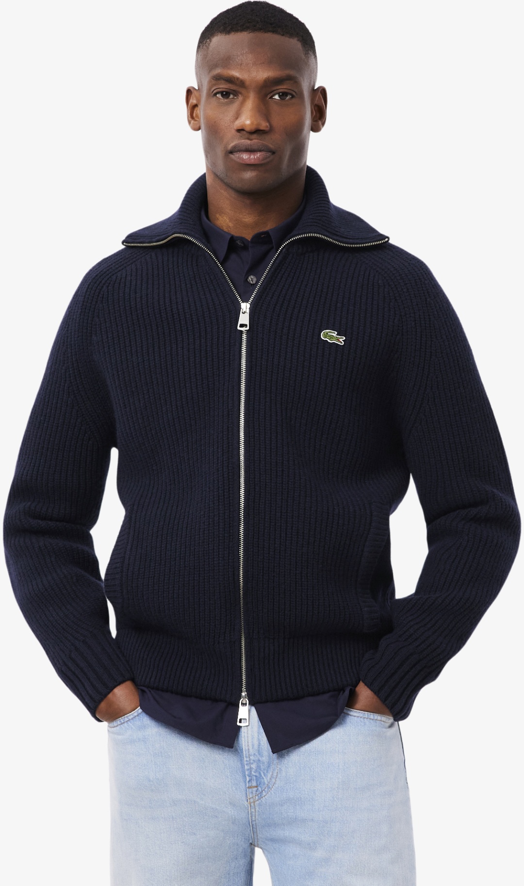 Кардиган LACOSTE темно-синий