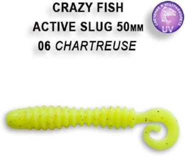 Мягкая приманка Crazy Fish Active Slug 2 29-50-6-6 Кальмар 10 шт 50 мм 6