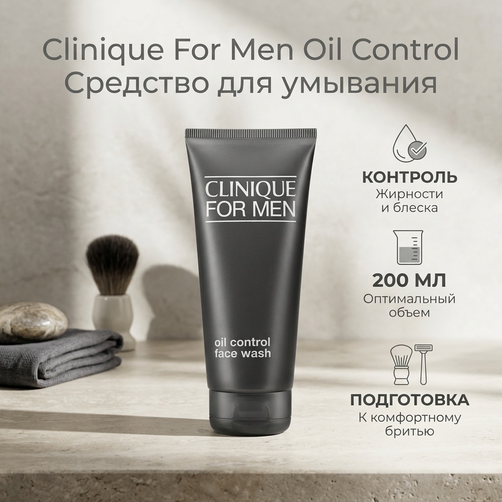Clinique For Men Oil Control Face Wash мыло 200 мл