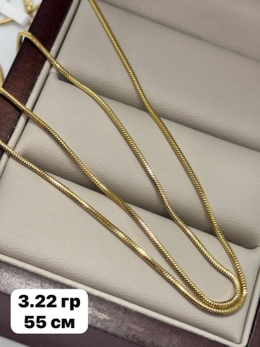 DARI GOLD 12466 длина 55 см, вес 3.22 г золото, плетение снейк