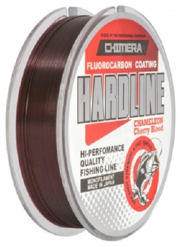 Леска Chimera монофильная Леска Chimera Hardline 100m #0.331mm Chameleon Cherry Blood 0.331 мм камуфляж