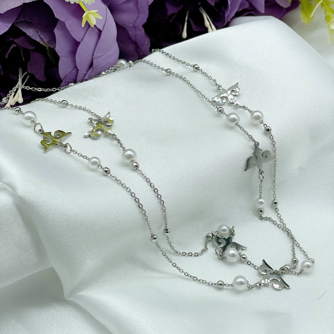 Xuping Jewelry длина 120 см титан, жемчуг