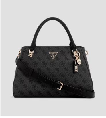 Сумка мессенджер GUESS канвас темно-серый