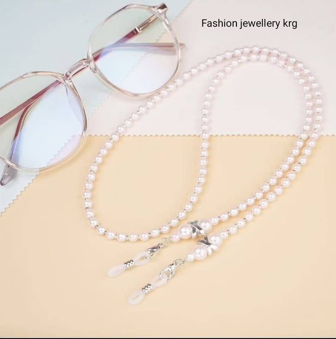 Шнурок для очков Accessories белый, мультиколор 75 см