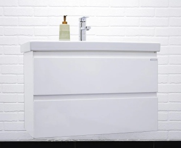 Тумба с раковиной Домино Graffo Moduo 80, 76.5x50x38 см, белый