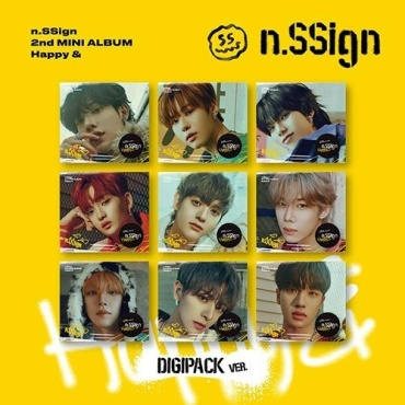 KCRUSH N.SSIGN - HAPPY & 2nd Mini Album DIGIPACK RANDOM Version