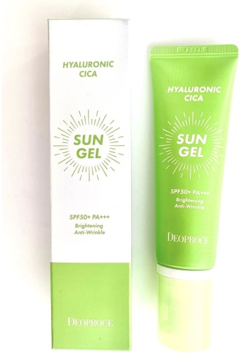 Deoproce гель Hyaluronic Cica Sun Gel для лица 50 мл