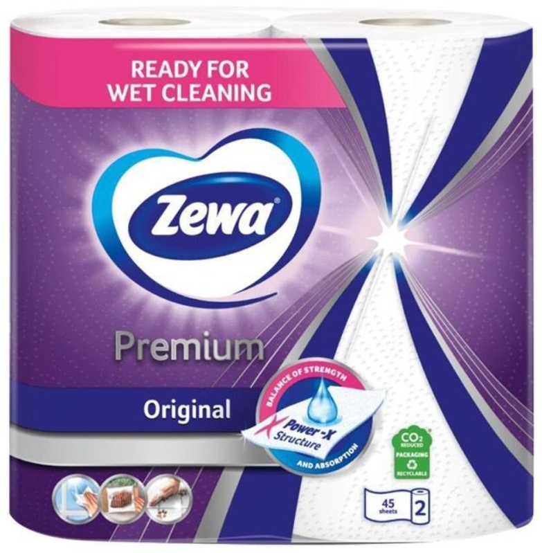 Бумажные полотенца Zewa Premium 2 шт