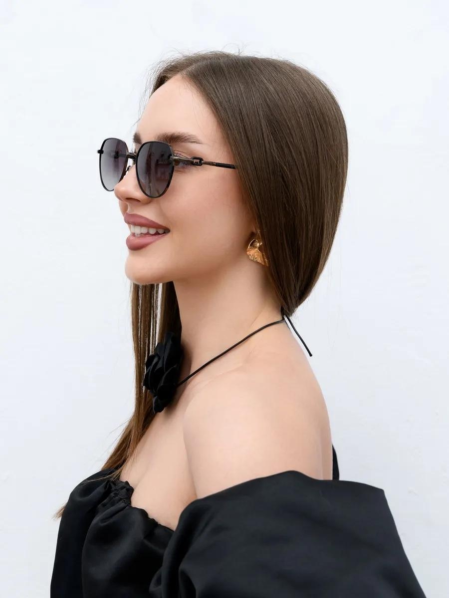 RITA BRADLEY солнцезащитные очки круглые градиент