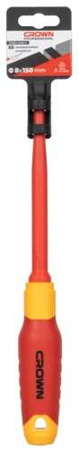CROWN отвертка CPHED-AS0815 SL8х150 мм