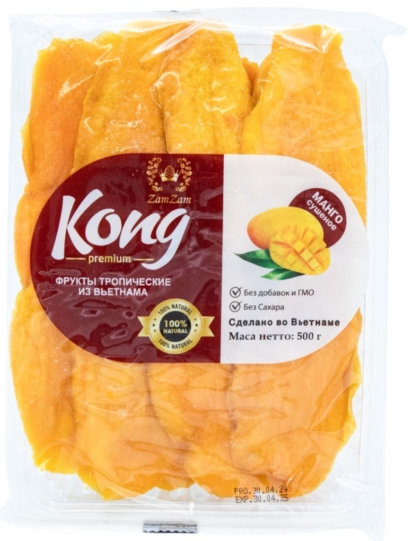 Kong манго сушеное 500 г
