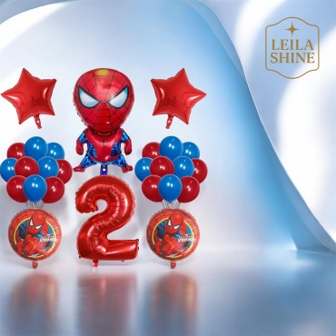Набор воздушных шаров Leila Shine Набор из 26 шт, синий, красный