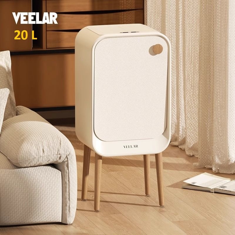 Мусорное ведро VEELAR 20 л 29x21x61.7 см, нержавеющая сталь, полипропилен