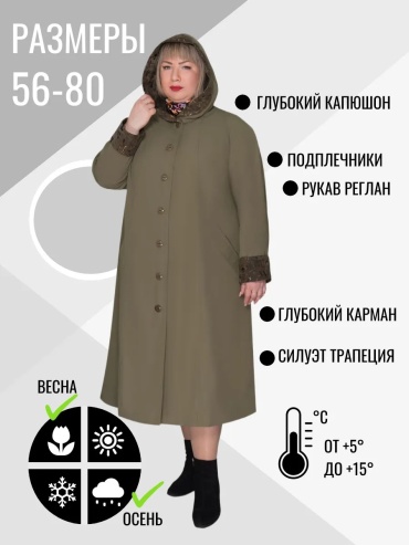 Тренчкот зеленый