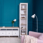 Стеллаж напольный Swed House SAGA 50, 49.6x41.4x215.5 см, белый