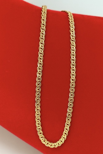 GOLD ZAMIRA Gold0063 длина 19 см, вес 3 г золото, плетение нонна
