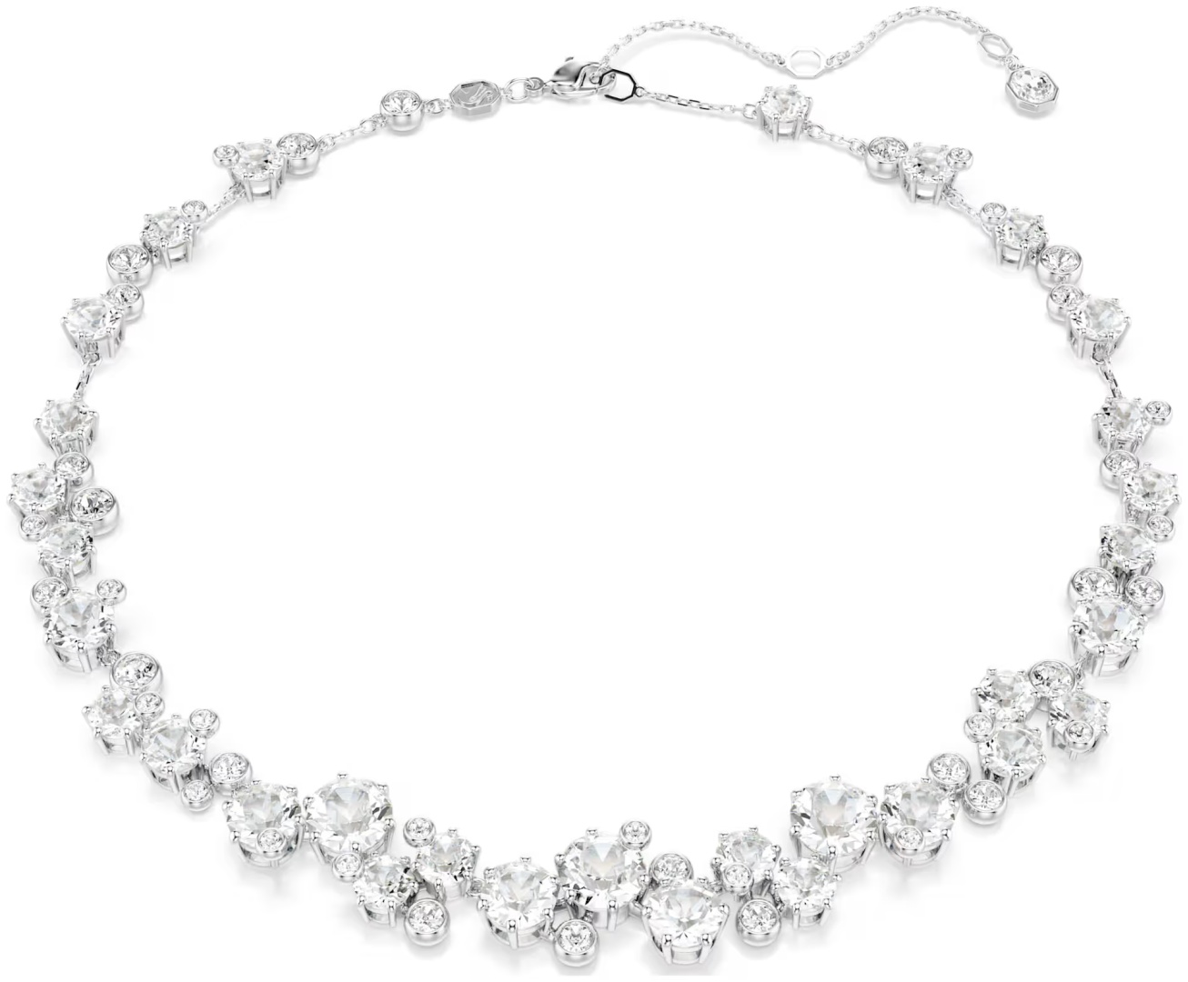 Swarovski длина 45 см бижутерный сплав, кристаллы Swarovski