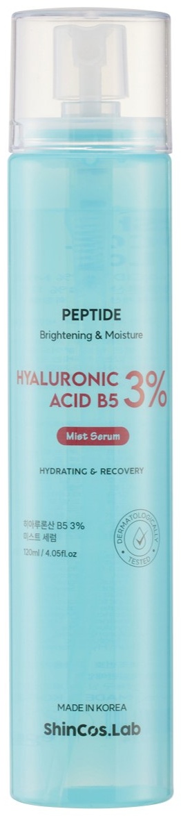 ShinCos Lab мист Hyaluronic Acid B5 3% Mist Serum Мист для лица Гиалурон и витамин Б5 120 мл 120 мл