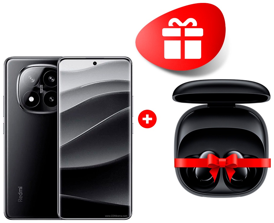 Смартфон Xiaomi Redmi Note 14 PRO+ 5G 12 ГБ/512 ГБ черный + подарок