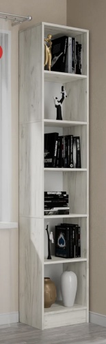 Стеллаж напольный Letta, 40x28x202 см, белый